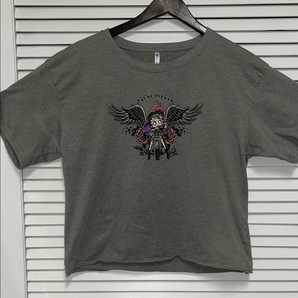 Betty Boop boxy crop top t shirt by Brisco